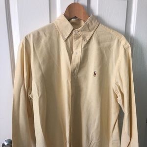 Yellow Polo Long sleeve Dress shirt